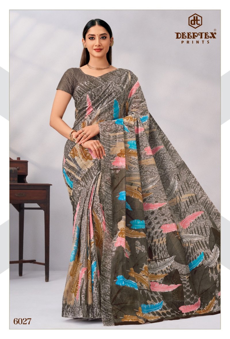 Mother India Vol 60 By Deeptex Cotton Printed Saree